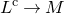upper L Superscript normal c Baseline right arrow upper M
