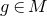 g element of upper M