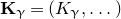 bold upper K Subscript gamma Baseline equals left parenthesis upper K Subscript gamma Baseline comma ellipsis right parenthesis