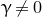gamma not equals 0