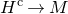 upper H Superscript normal c Baseline right arrow upper M