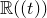 double struck upper R left parenthesis left parenthesis t right parenthesis right parenthesis