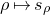 rho right arrow from bar s Subscript rho