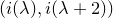 left parenthesis i left parenthesis lamda right parenthesis comma i left parenthesis lamda plus 2 right parenthesis right parenthesis