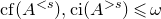 c f left parenthesis upper A Superscript less than s Baseline right parenthesis comma c i left parenthesis upper A Superscript greater than s Baseline right parenthesis less than or slanted equals omega