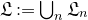 German upper L colon equals union Underscript n Endscripts German upper L Subscript n