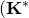 left parenthesis bold upper K Superscript asterisk