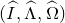 left parenthesis ModifyingAbove upper I With caret comma ModifyingAbove normal upper Lamda With caret comma ModifyingAbove normal upper Omega With caret right parenthesis
