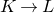 upper K right arrow upper L