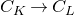 upper C Subscript upper K Baseline right arrow upper C Subscript upper L