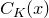 upper C Subscript upper K Baseline left parenthesis x right parenthesis