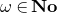 omega element of bold italic upper N bold italic o