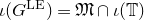 iota left parenthesis upper G Superscript upper L upper E Baseline right parenthesis equals German upper M intersection iota left parenthesis double struck upper T right parenthesis