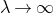 lamda right arrow normal infinity