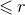 less than or slanted equals r