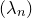 left parenthesis lamda Subscript n Baseline right parenthesis