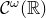 script upper C Superscript omega Baseline left parenthesis double struck upper R right parenthesis
