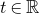 t element of double struck upper R