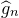 ModifyingAbove g With caret Subscript n