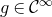 g element of script upper C Superscript normal infinity