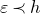 epsilon precedes h