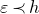 epsilon precedes h