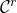 script upper C Superscript r