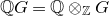 double struck upper Q upper G equals double struck upper Q circled times Subscript double struck upper Z Baseline upper G