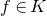f element of upper K