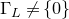 normal upper Gamma Subscript upper L Baseline not equals StartSet 0 EndSet