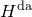 upper H Superscript d a