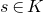 s element of upper K