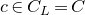 c element of upper C Subscript upper L Baseline equals upper C