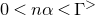 0 less than n alpha less than normal upper Gamma Superscript greater than