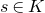 s element of upper K