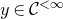 y element of script upper C Superscript less than normal infinity