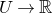 upper U right arrow double struck upper R