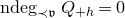 n d e g Subscript precedes German v Baseline upper Q Subscript plus h Baseline equals 0