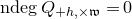 n d e g upper Q Subscript plus h comma times German w Baseline equals 0