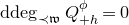 d d e g Subscript precedes German w Baseline upper Q Subscript plus h Superscript phi Baseline equals 0