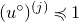left parenthesis u Superscript ring Baseline right parenthesis Superscript left parenthesis j right parenthesis Baseline precedes or equal to 1