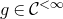 g element of script upper C Superscript less than normal infinity