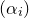 left parenthesis alpha Subscript i Baseline right parenthesis