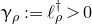 gamma Subscript rho Baseline colon equals script l Subscript rho Superscript dagger Baseline greater than 0