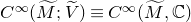 upper C Superscript normal infinity Baseline left parenthesis upper M overtilde semicolon upper V overtilde right parenthesis identical to upper C Superscript normal infinity Baseline left parenthesis upper M overtilde comma double struck upper C right parenthesis