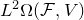 upper L squared normal upper Omega left parenthesis script upper F comma upper V right parenthesis