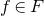 f element of upper F