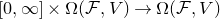 left bracket 0 comma normal infinity right bracket times normal upper Omega left parenthesis script upper F comma upper V right parenthesis right arrow normal upper Omega left parenthesis script upper F comma upper V right parenthesis