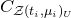 upper C Subscript script upper Z left parenthesis t Sub Subscript i Subscript comma mu Sub Subscript i Subscript right parenthesis Sub Subscript upper U