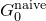 upper G 0 Superscript normal n normal a normal i normal v normal e